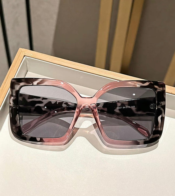 Retro summer oversized fashion sunglasses