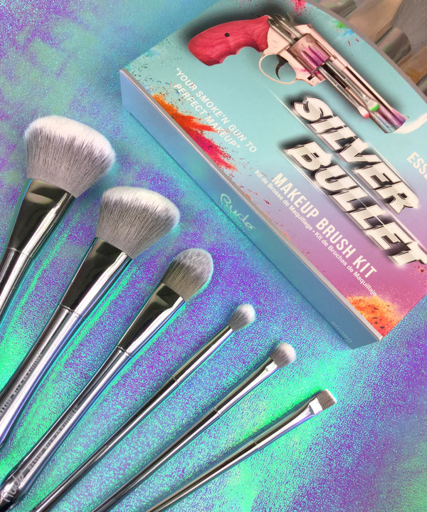 Rude cosmetics silver bullet makeup brush kit