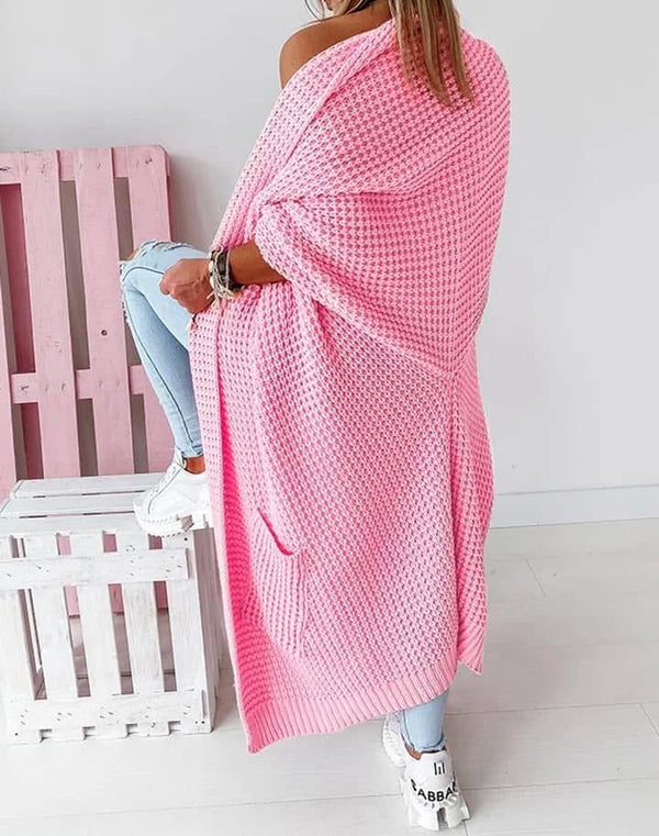 Barbie pink longline cardigan
