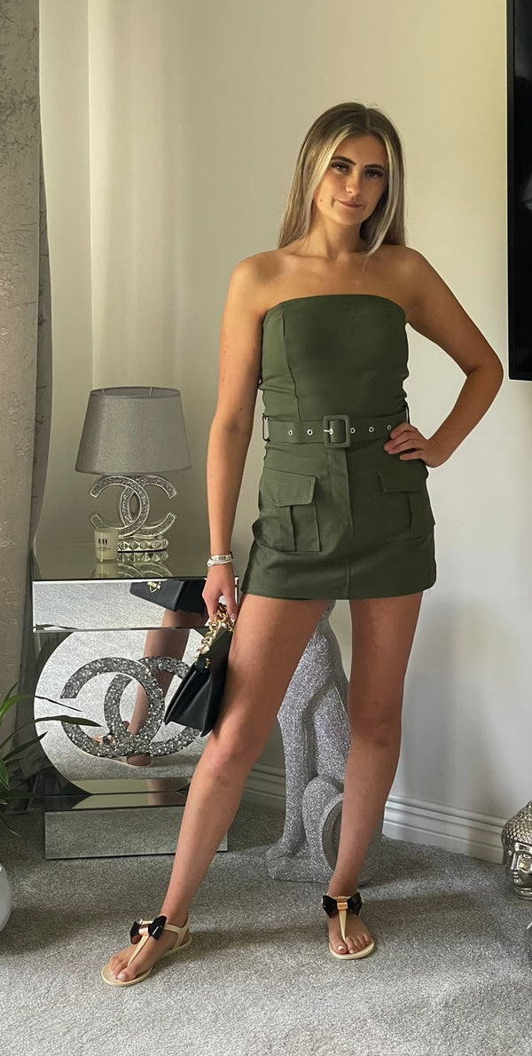 Cargo skort playsuit
