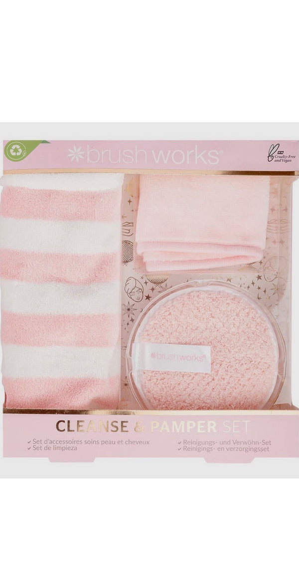 Brushworks cleanse and pamper set