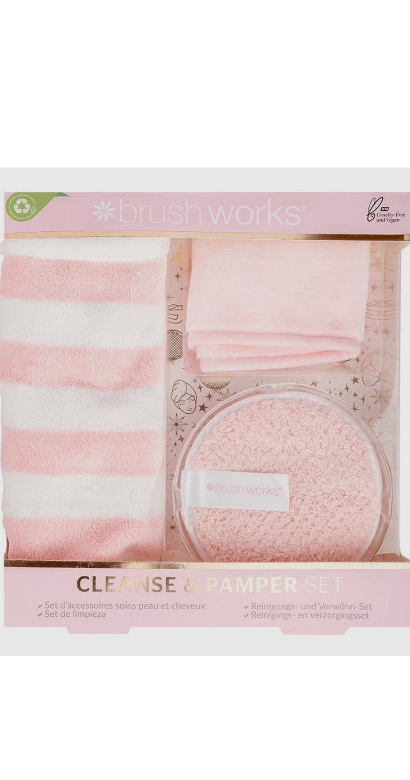 Brushworks cleanse and pamper set
