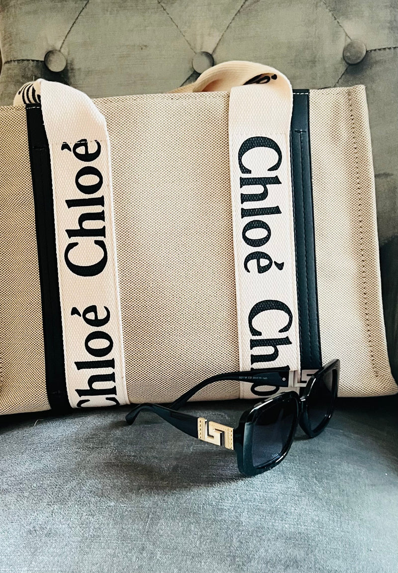 Oversized chic women’s sunglasses - Black