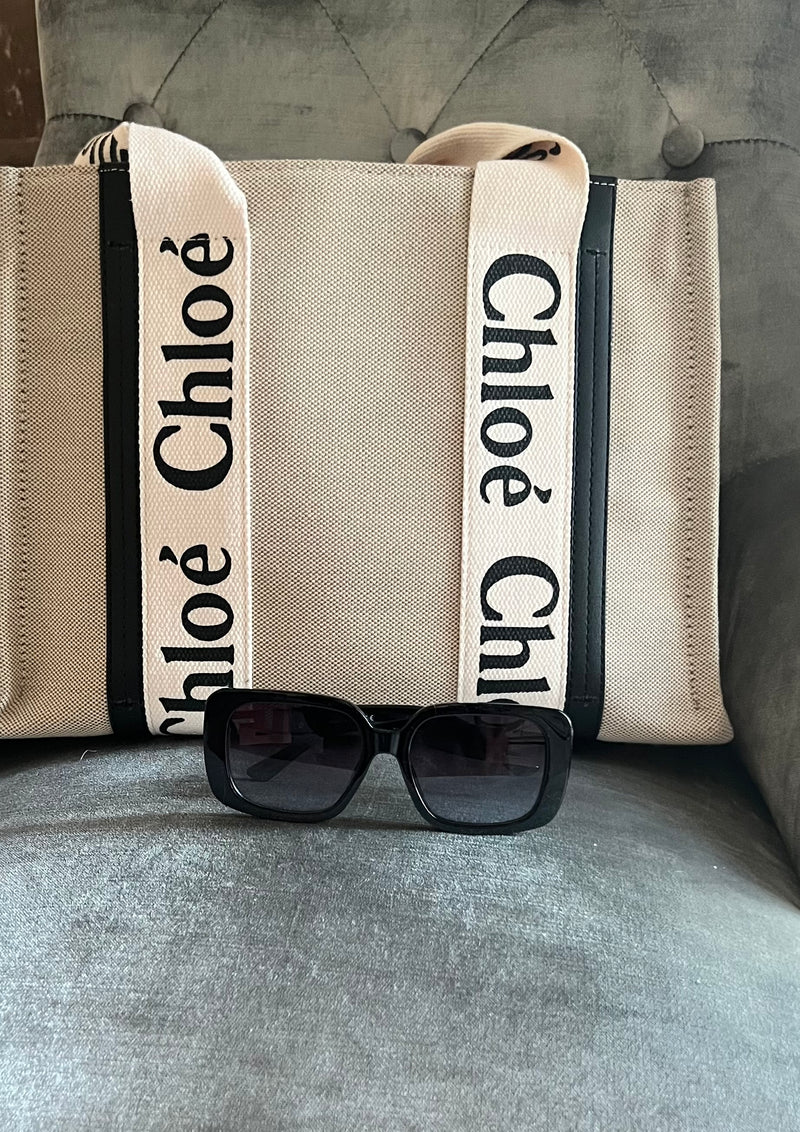 Oversized chic women’s sunglasses - Black