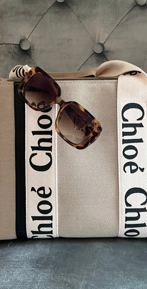 Oversized chic women’s sunglasses - leopard