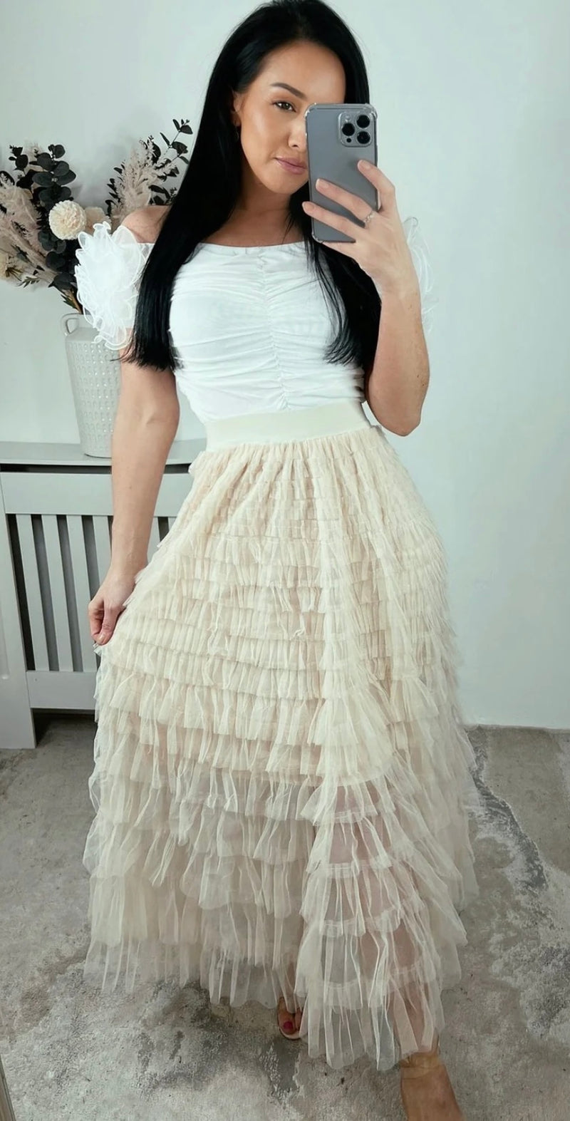 Tutu tulle longline skirt