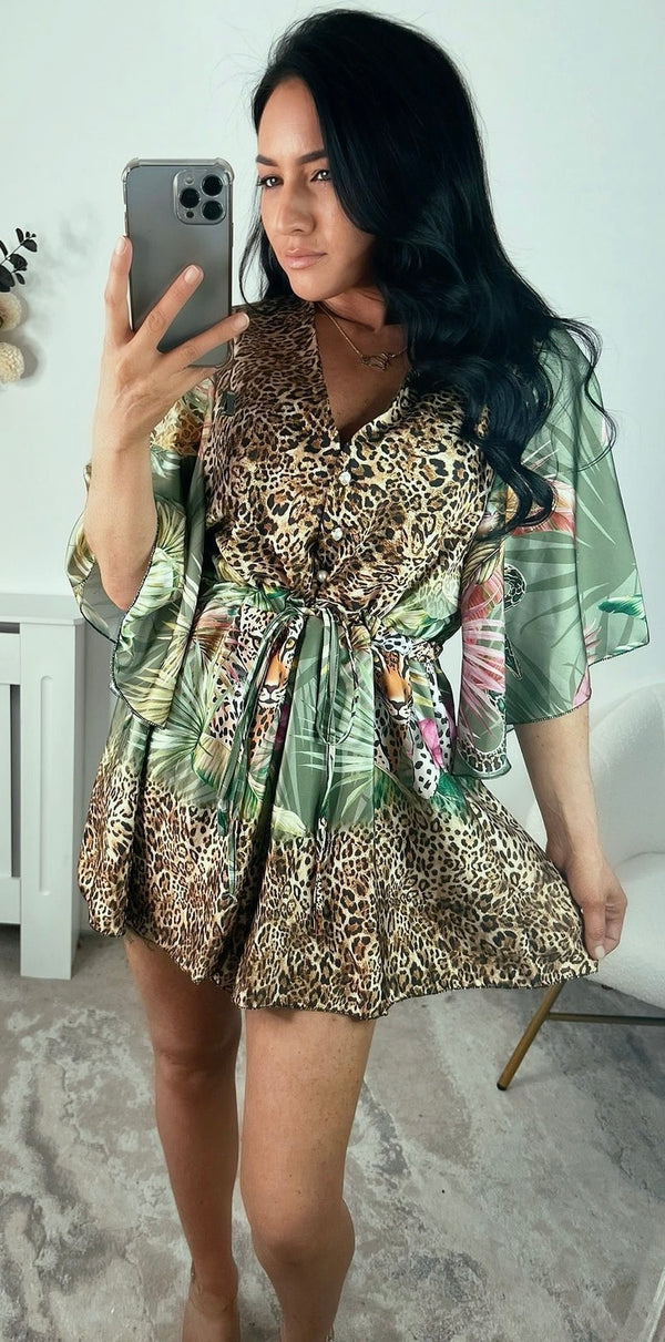 Jungle playsuit - khaki