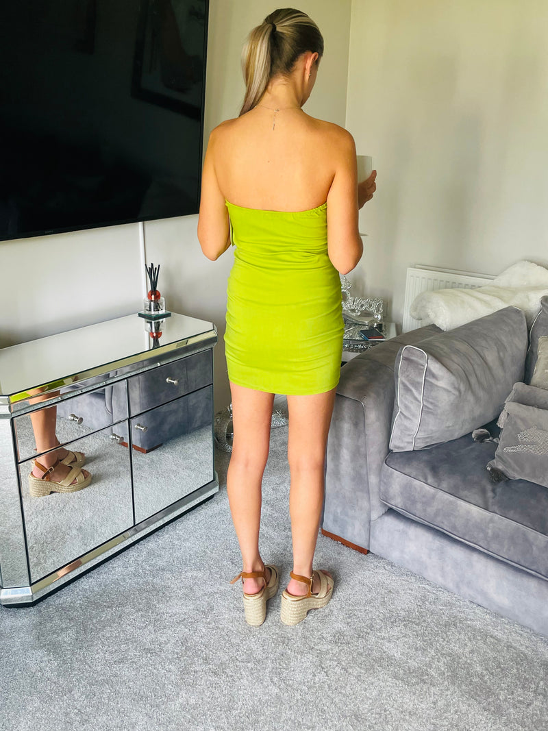 Ruche style bodycon dress