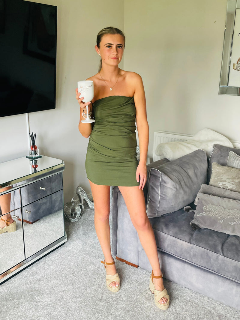 Ruche style bodycon dress