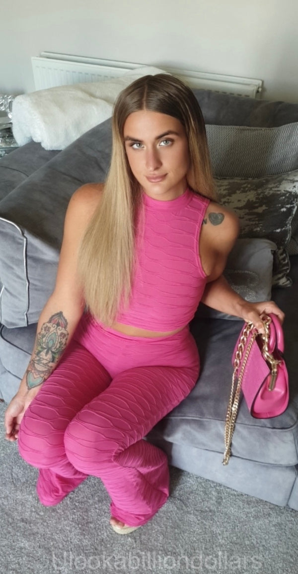 Pink structured co ord set