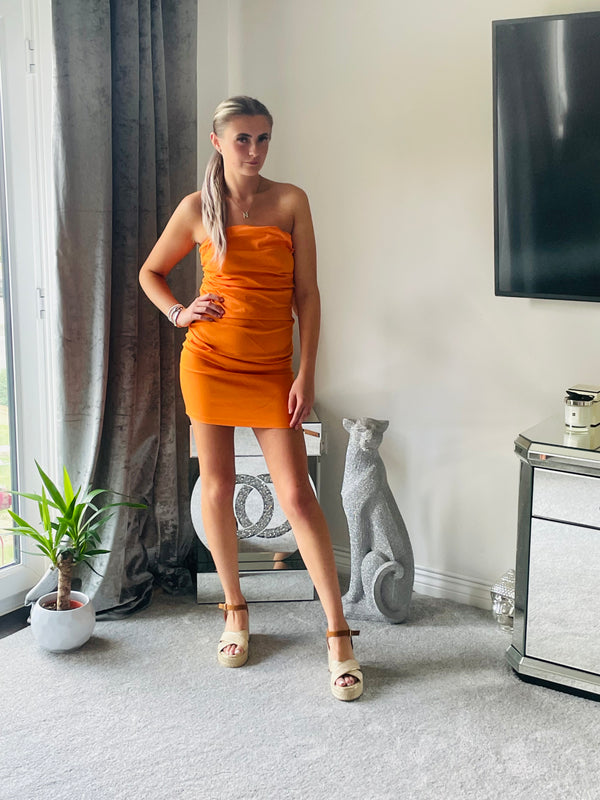 Ruche style bodycon dress
