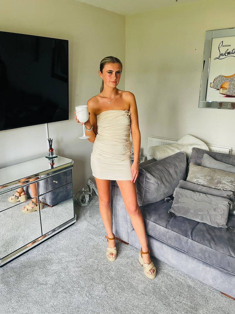 Ruche style bodycon dress