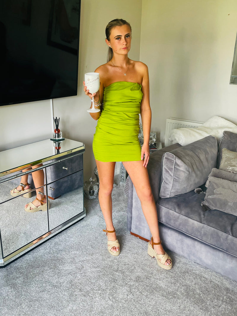 Ruche style bodycon dress