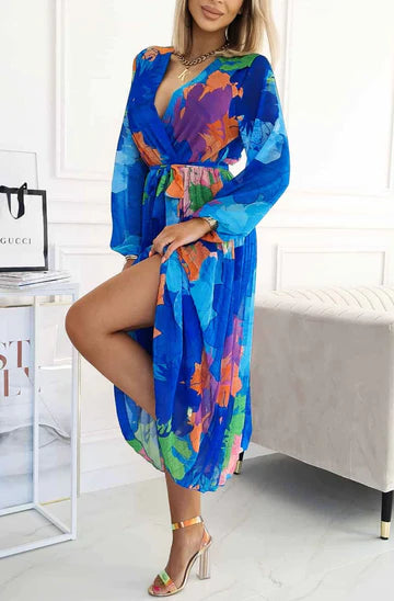 CURVE floral summer chiffon maxi