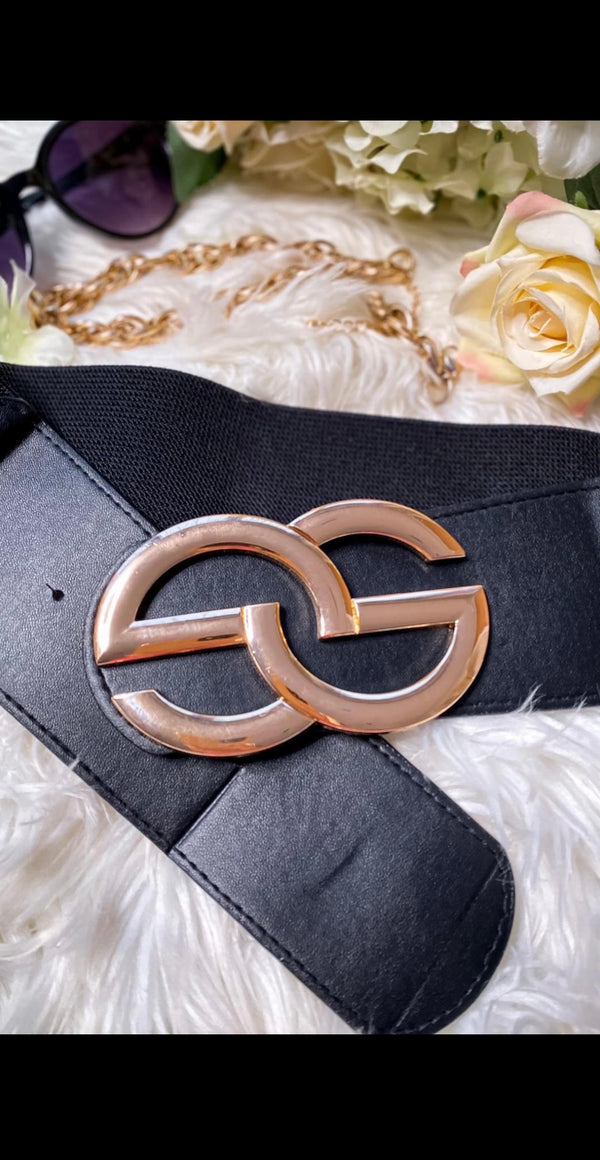 Large buckle waist belt