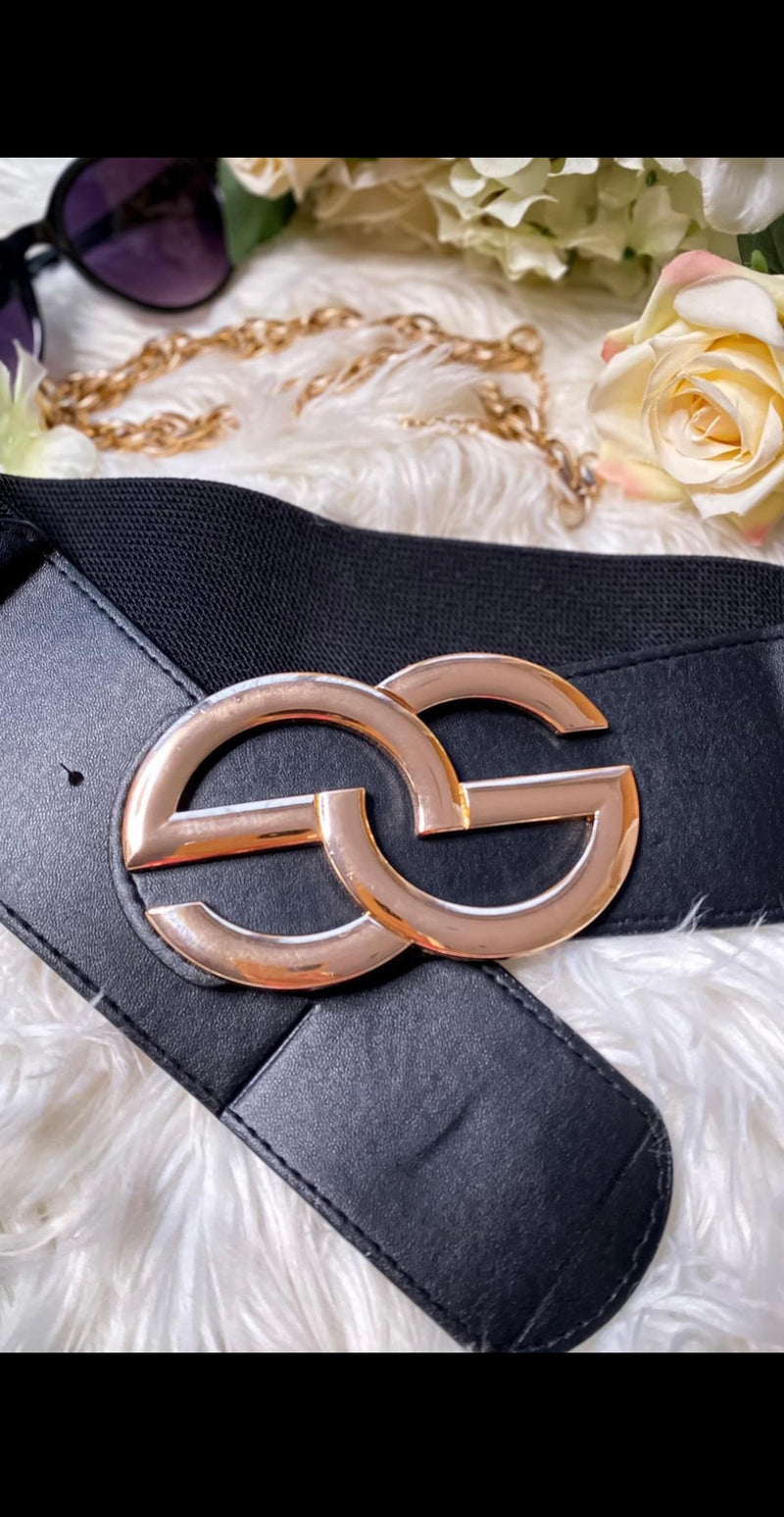 Large buckle waist belt
