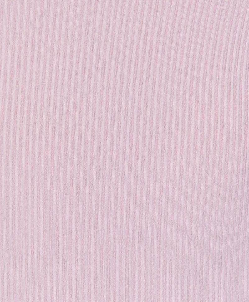 PINK RIB KNIT SCOOP NECK BODYSUIT