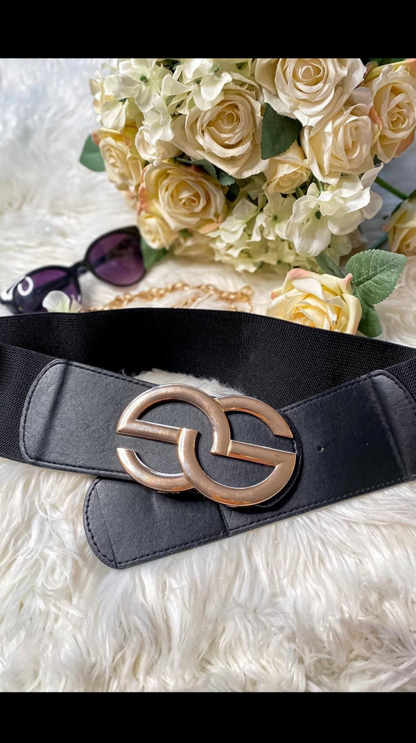 Large buckle waist belt