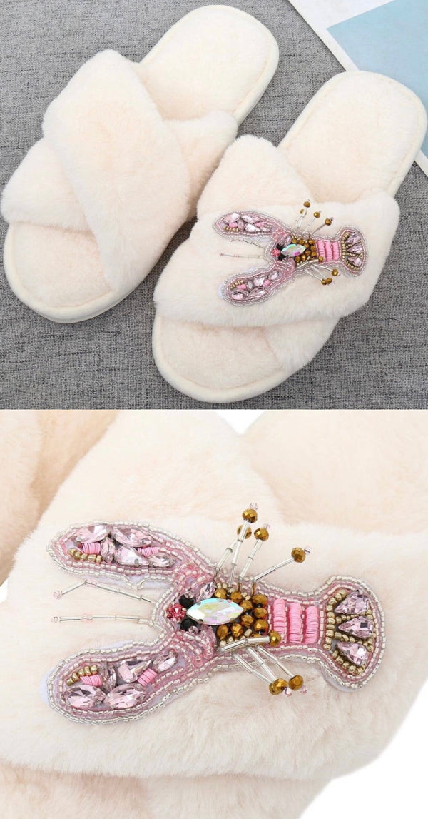 Boujee Lobster slippers
