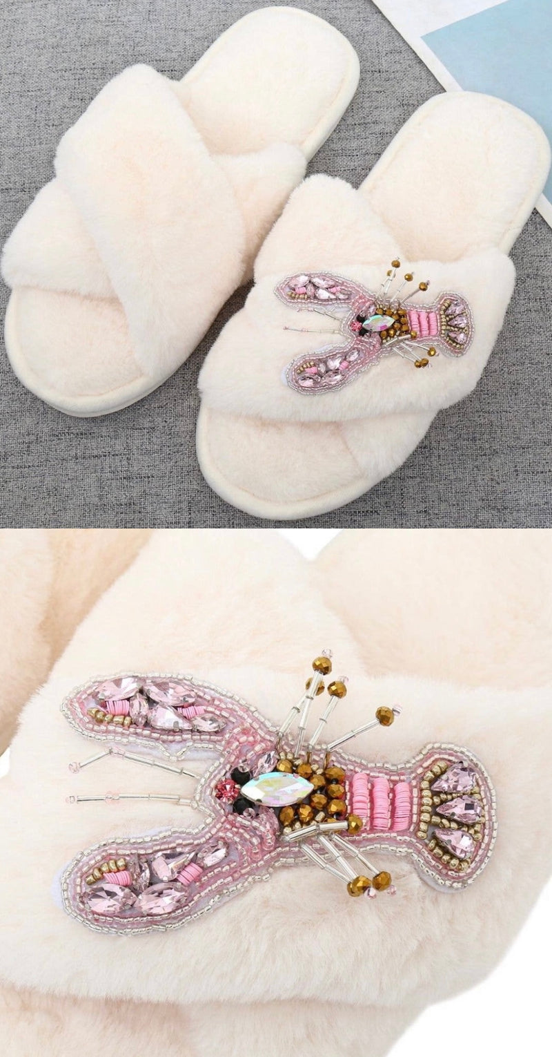 Boujee Lobster slippers