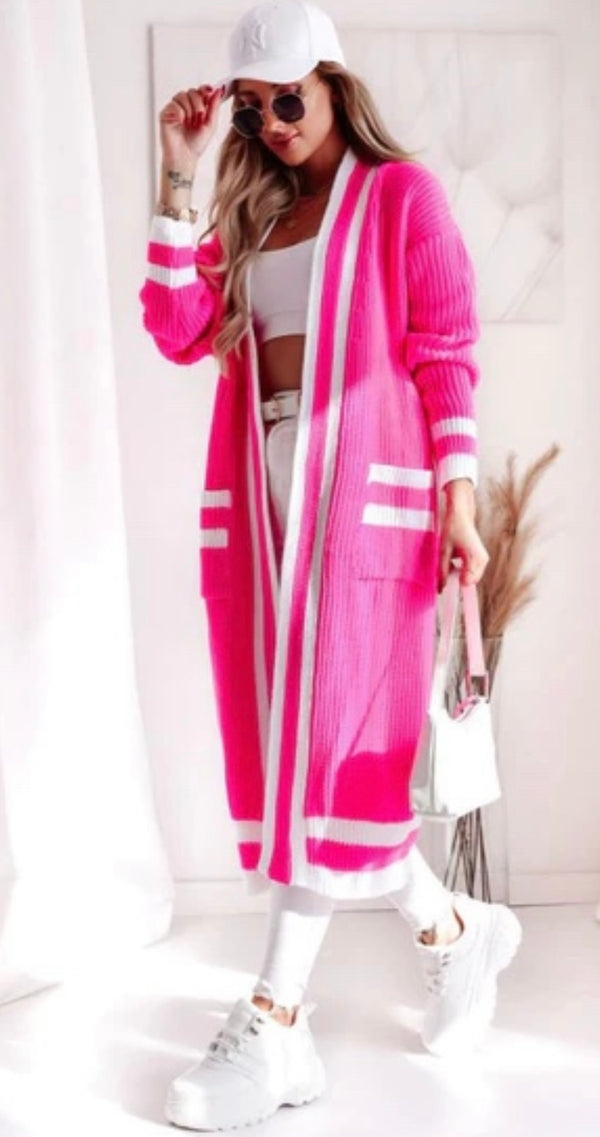 KIKI LONGLINE KNITTED CARDIGAN