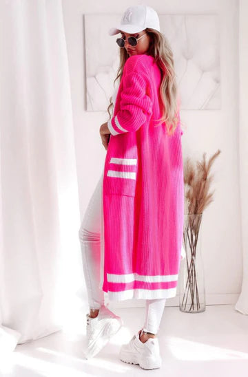 KIKI LONGLINE KNITTED CARDIGAN